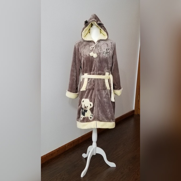 Wild Love Other - NWT Hooded Plush Fleece Warm Jacket Night Robe XL